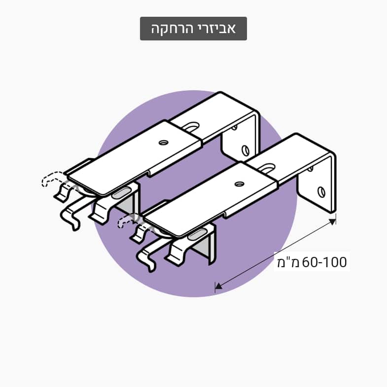 וילון תריס ונציאני אלומיניום 16 מ"מ / 25 מ"מ- אביזר הרחקה