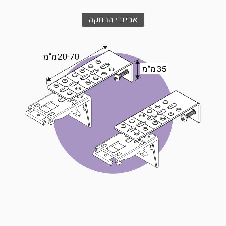 וילון רומאי- אביזרי הרחקה
