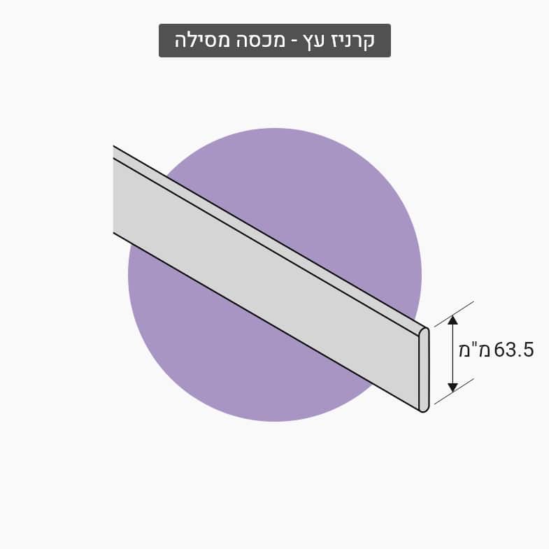וילון תריס ונציאני עץ /דמוי עץ 50 מ"מ- קרניז עץ מכסה מסילה